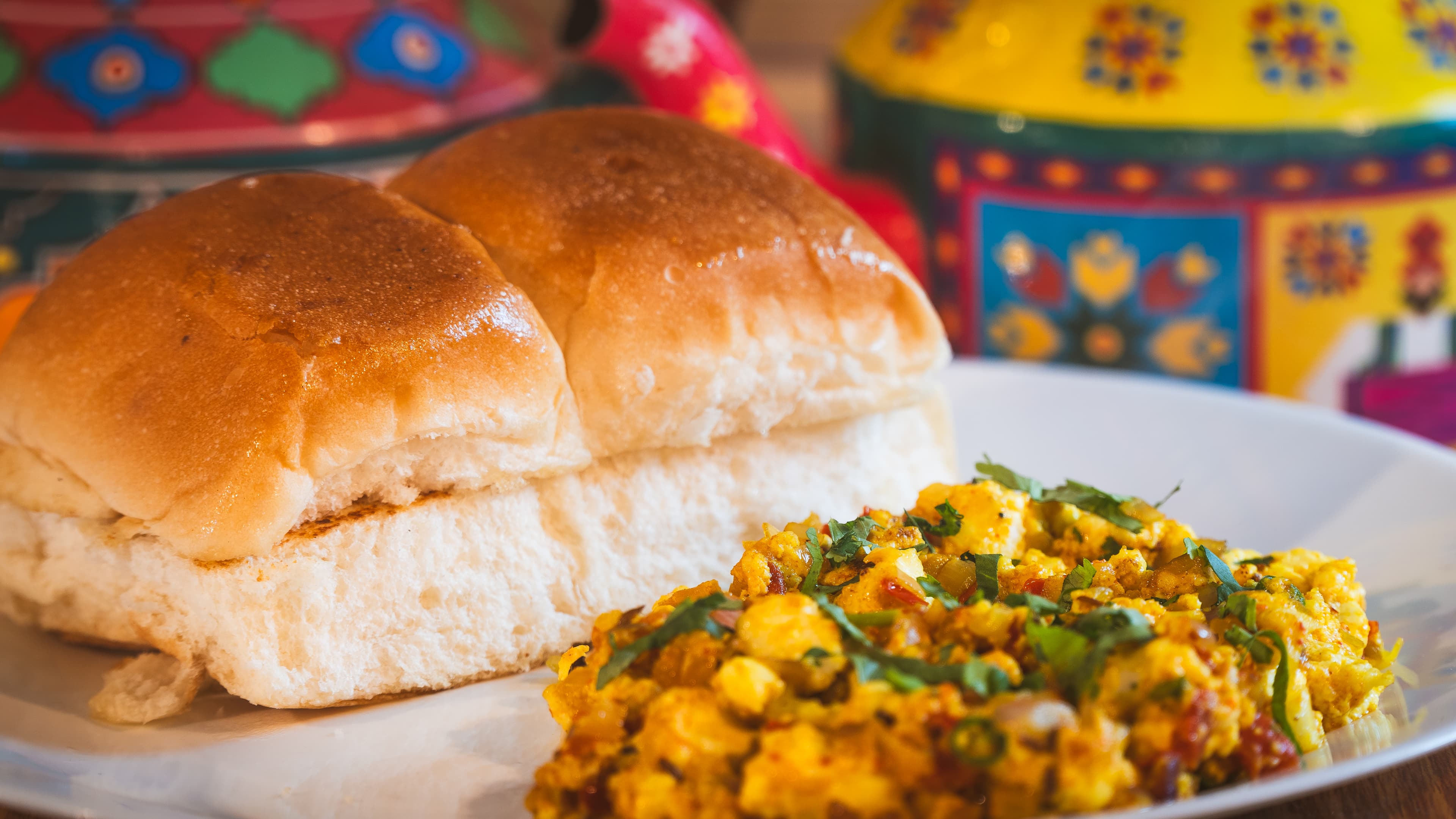 Mumbai-style vada pav with spiced potato filling